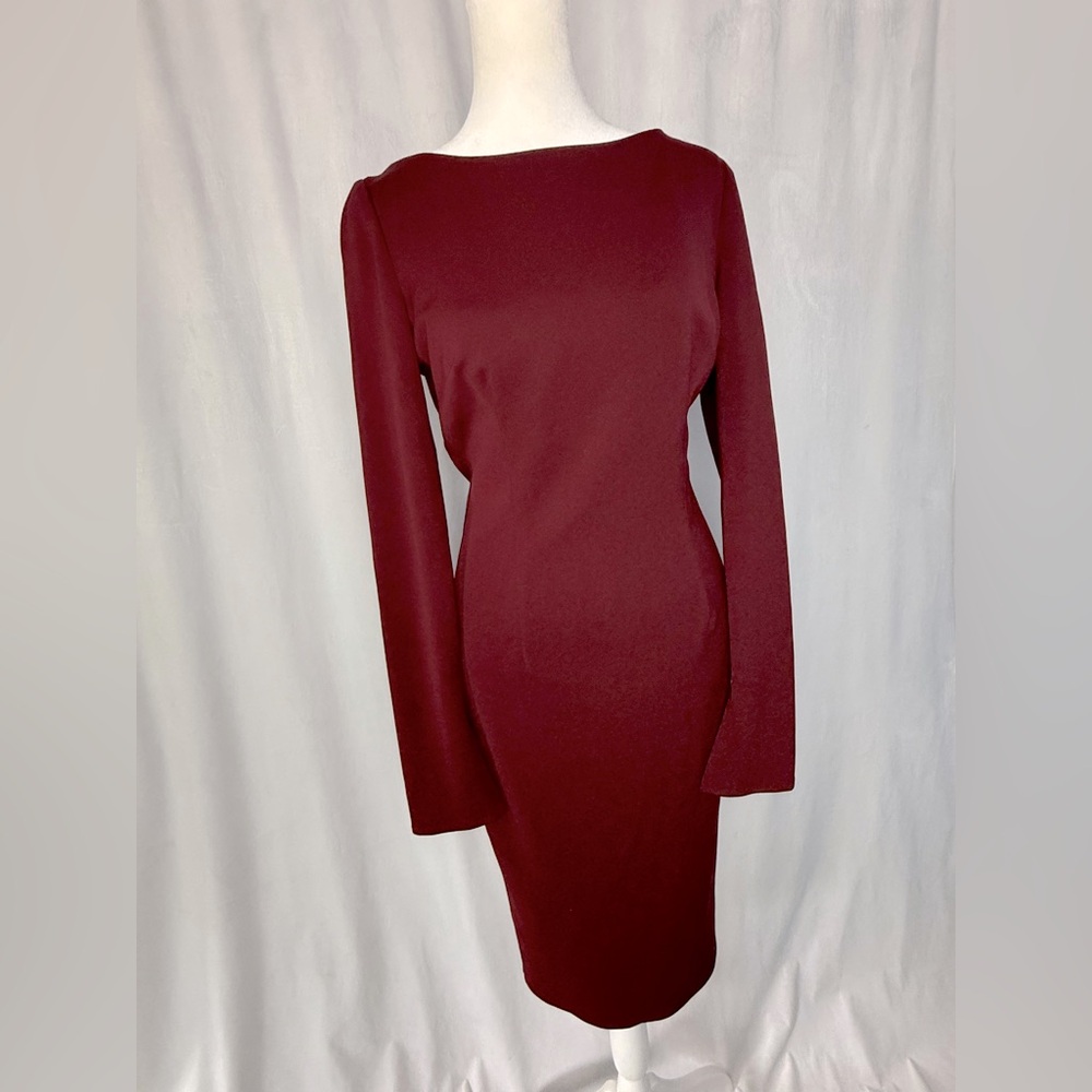 Katie May Red Sheath Long Sleeve Dress